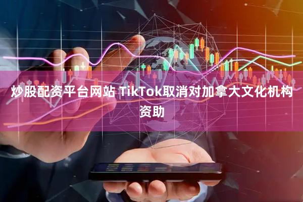 炒股配资平台网站 TikTok取消对加拿大文化机构资助