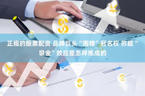 正规的股票配资 品牌巨头“围猎”冠名权 苏超“吸金”效应是怎样炼成的