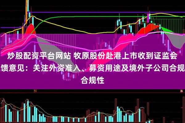 炒股配资平台网站 牧原股份赴港上市收到证监会反馈意见：关注外资准入、募资用途及境外子公司合规性